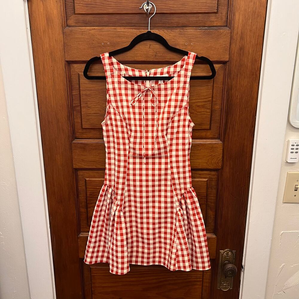For Love & Lemons Gingham Scotch Bonnet Mini Dress XS NWT's Women's $198